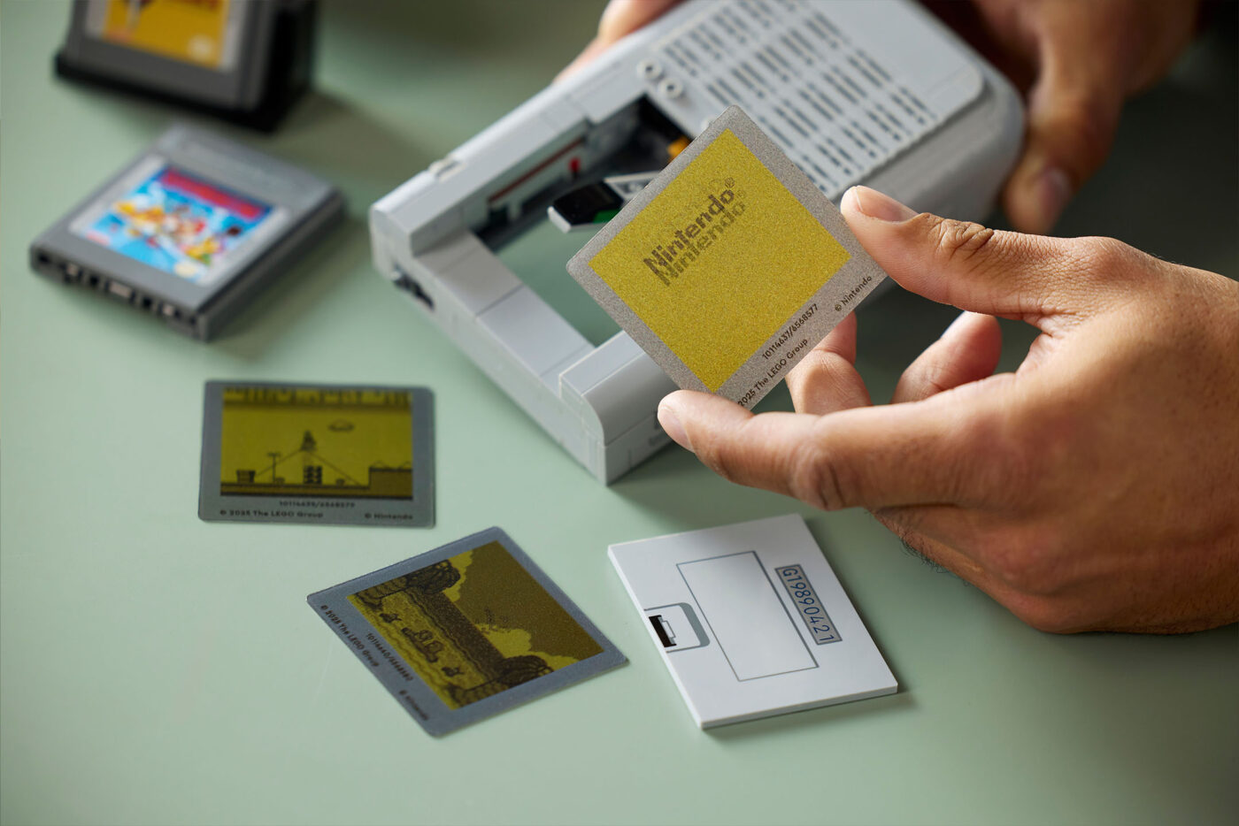 LEGO 72046 Game Boy revealed with Mario and Zelda cartridges