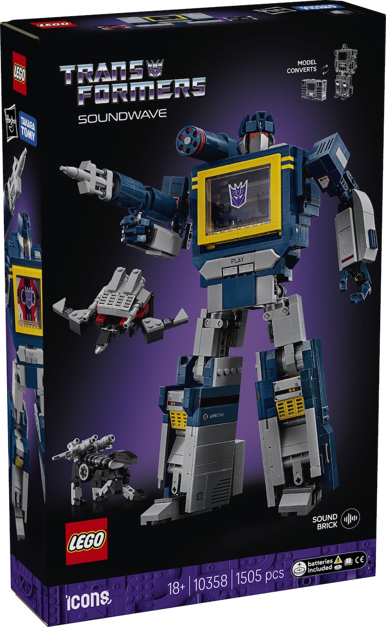 LEGO® 10358 Soundwave, the first Decepticon in the LEGO® Transformers lineup