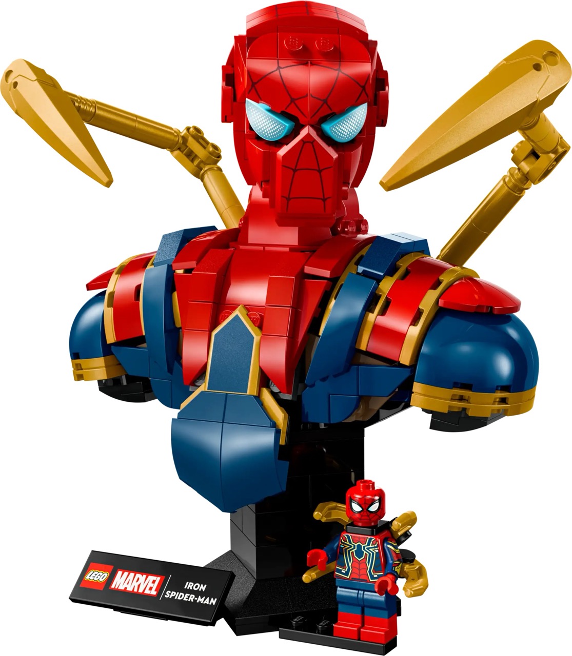 LEGO® Marvel Mini Bust Collection: Iron Man MK4 and Iron Spider-Man Busts Unveiled