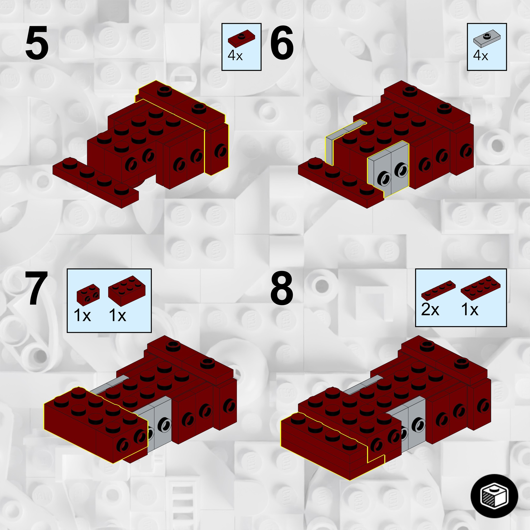 Free instructions for the Mini LEGO version of the Marvel Iron Man, Nano Gauntlet