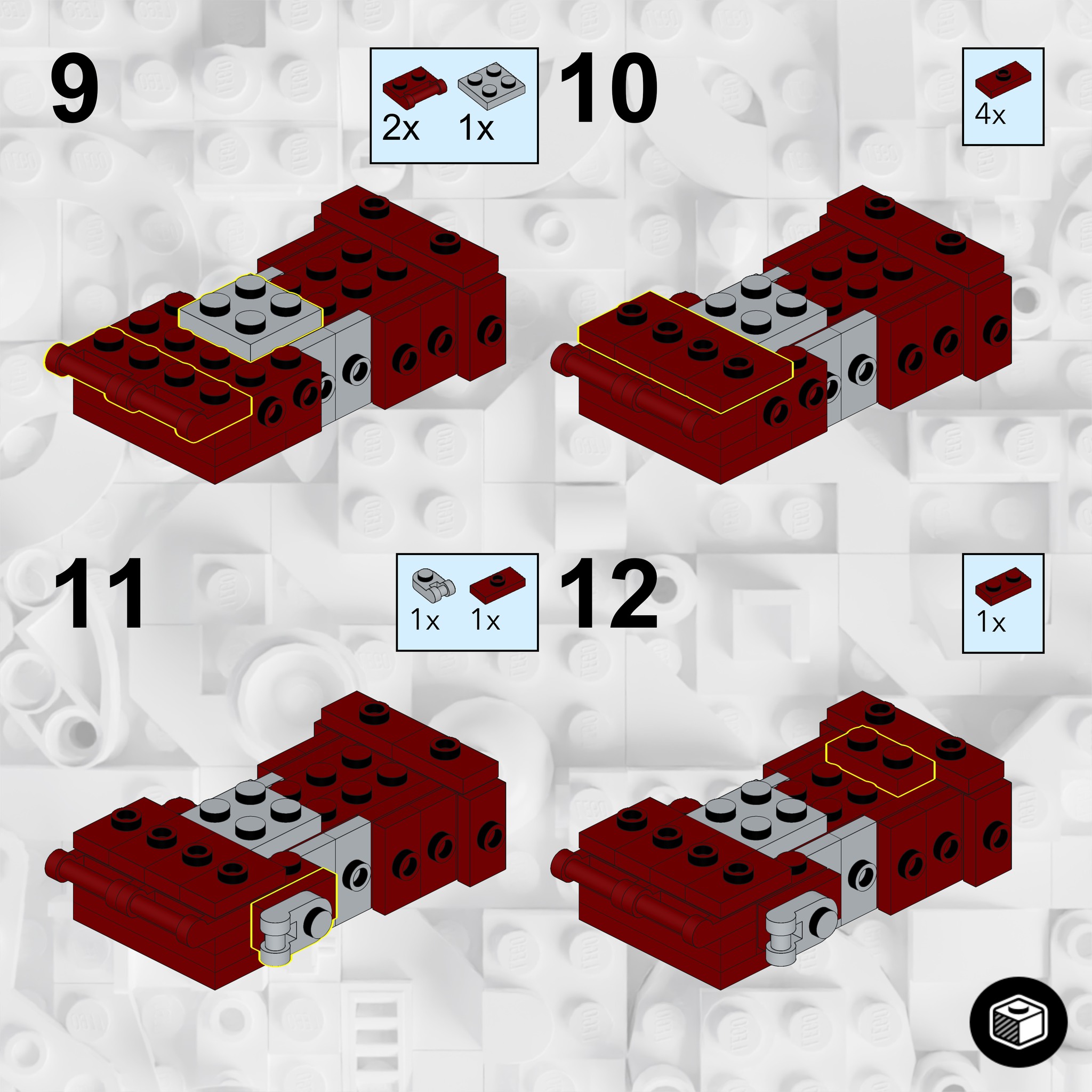 Free instructions for the Mini LEGO version of the Marvel Iron Man, Nano Gauntlet