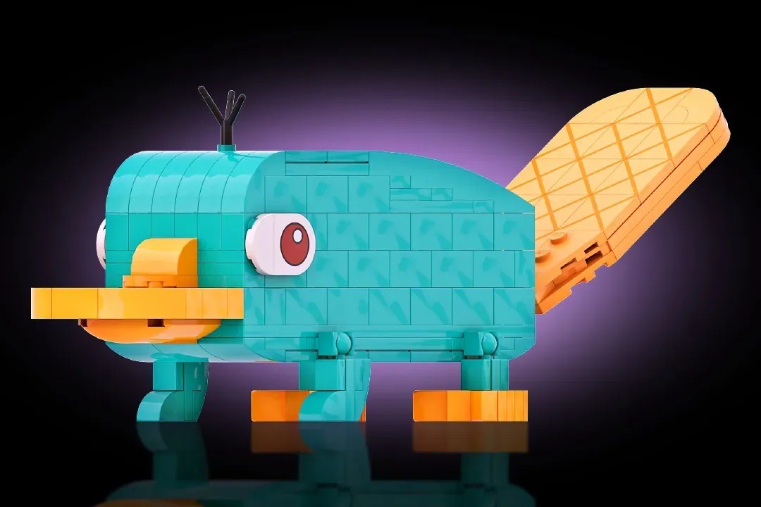 LEGO® fan model of Perry the Platypus captures Disney nostalgia with AFOL wit