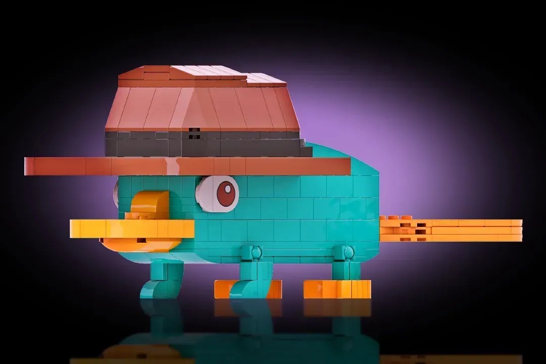 LEGO® fan model of Perry the Platypus captures Disney nostalgia with AFOL wit