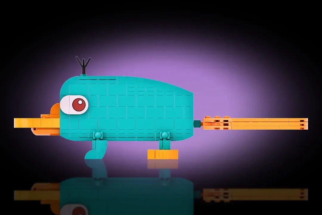 LEGO® fan model of Perry the Platypus captures Disney nostalgia with AFOL wit