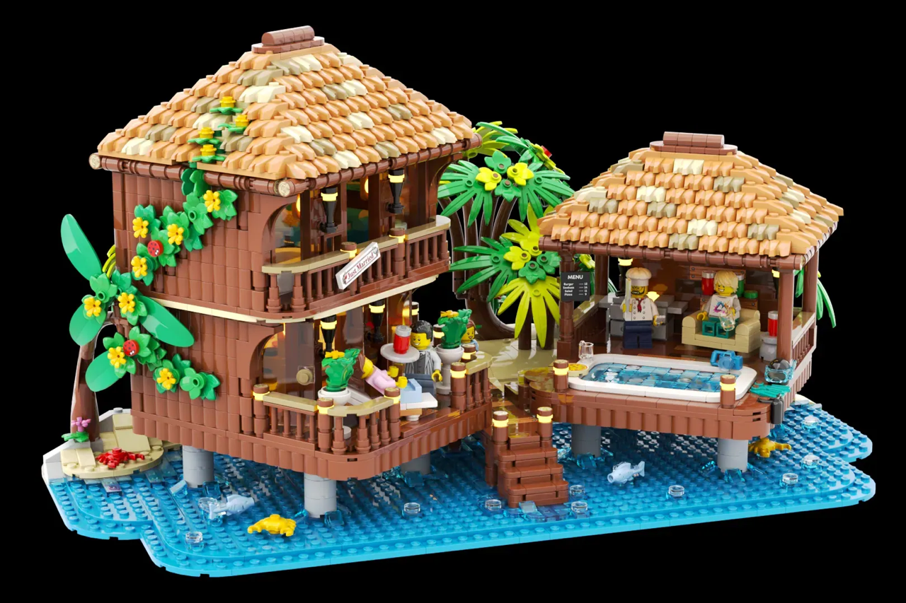 A tranquil LEGO® tribute to Maldivian paradise, inspired by real honeymoon memories.