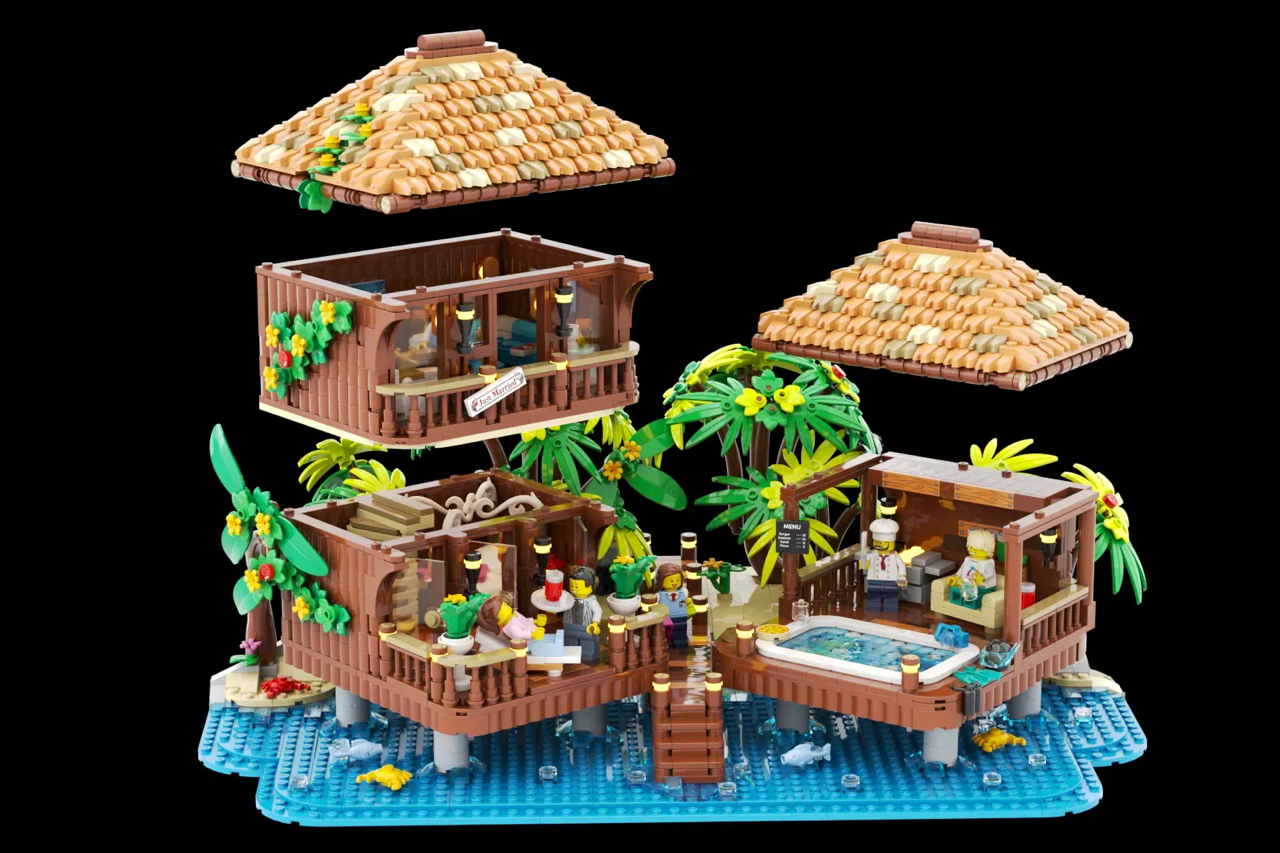 A tranquil LEGO® tribute to Maldivian paradise, inspired by real honeymoon memories.