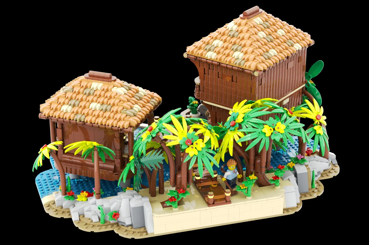 A tranquil LEGO® tribute to Maldivian paradise, inspired by real honeymoon memories.