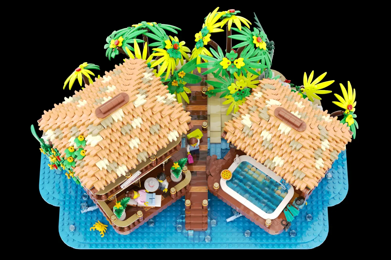 A tranquil LEGO® tribute to Maldivian paradise, inspired by real honeymoon memories.