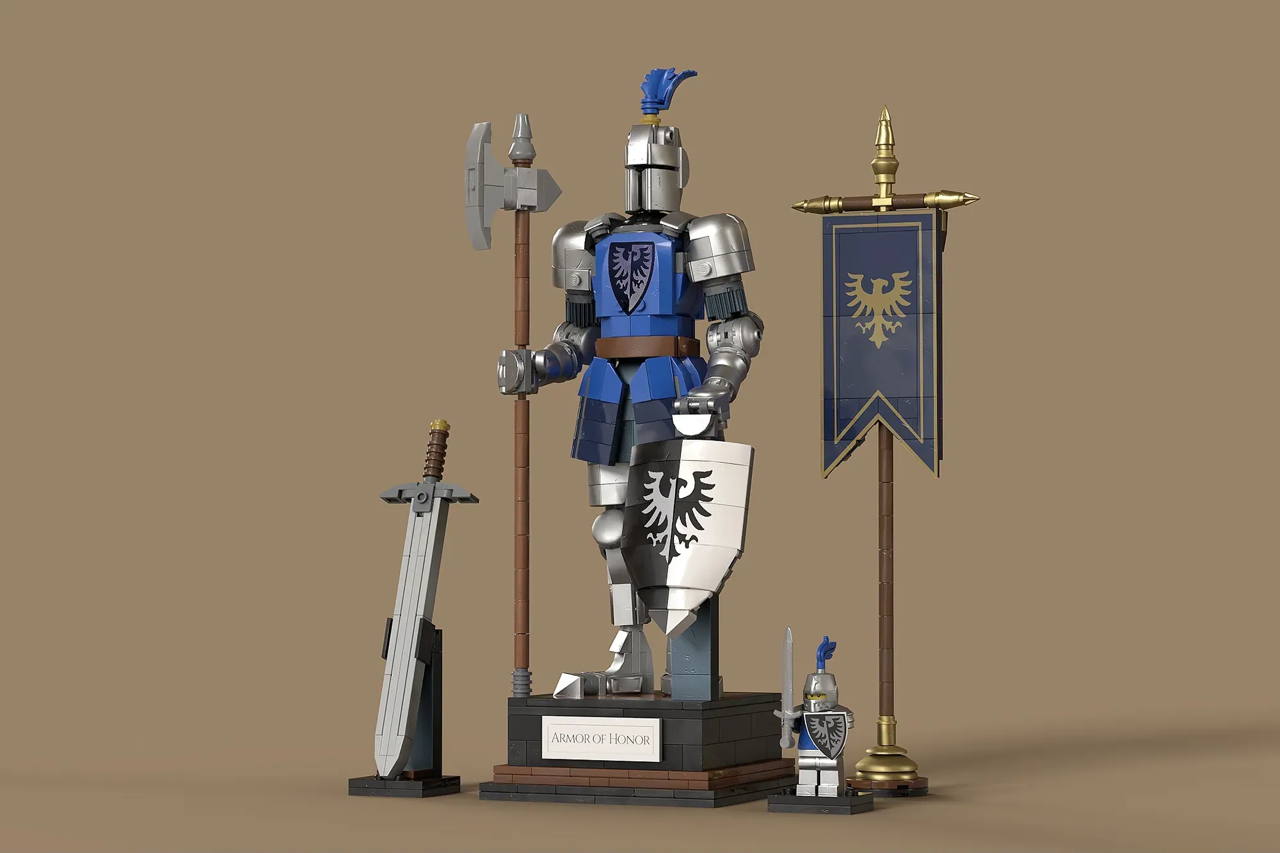 LEGO® Ideas Armor of Honor has reached 10,000 votes and is under official review.