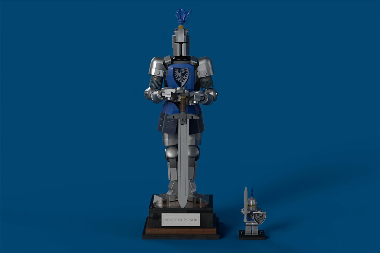 LEGO® Ideas Armor of Honor has reached 10,000 votes and is under official review.