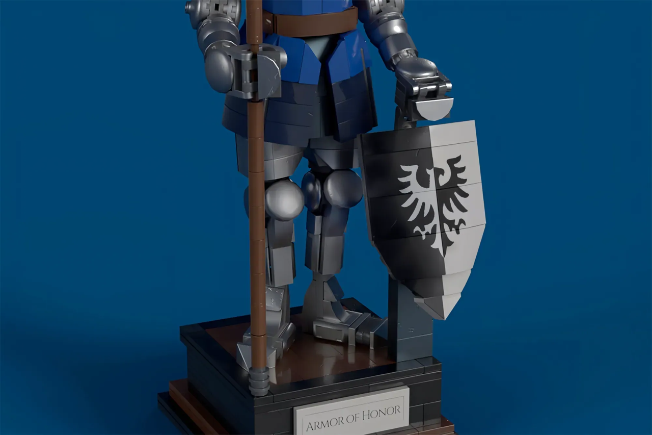 LEGO® Ideas Armor of Honor has reached 10,000 votes and is under official review.