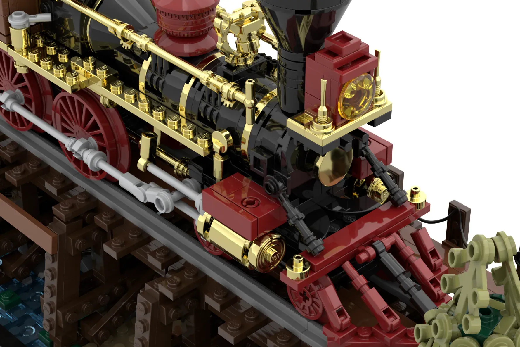 The LEGO® 1800s Railroading | Bridges and Engines project has reached 10,000 votes and is now under official review.