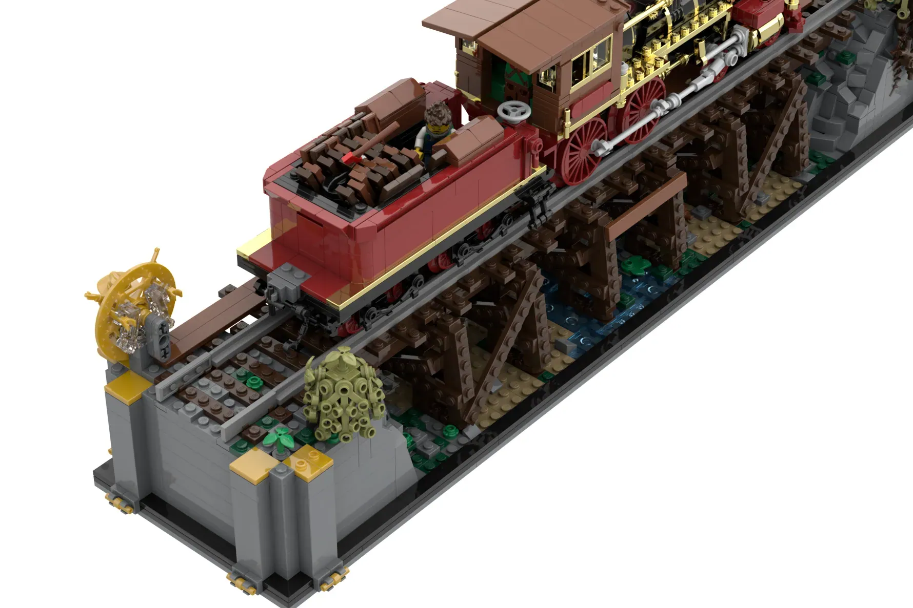 The LEGO® 1800s Railroading | Bridges and Engines project has reached 10,000 votes and is now under official review.
