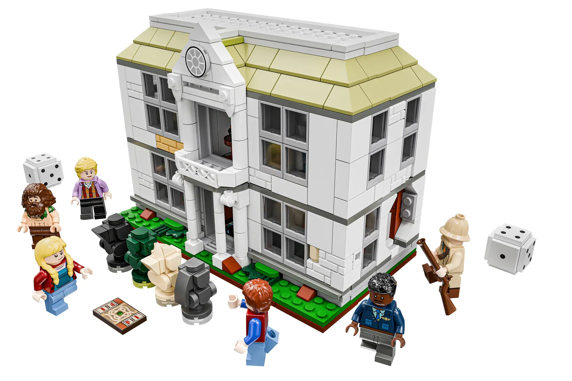 A foldable LEGO® Jumanji board game with over 1600 pieces and two connected house sections