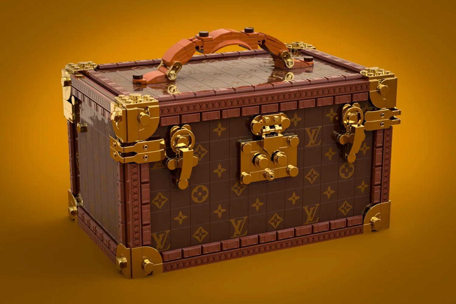 The LEGO® LOUIS VUITTON Train Case has reached 10,000 votes and is under official LEGO® review.