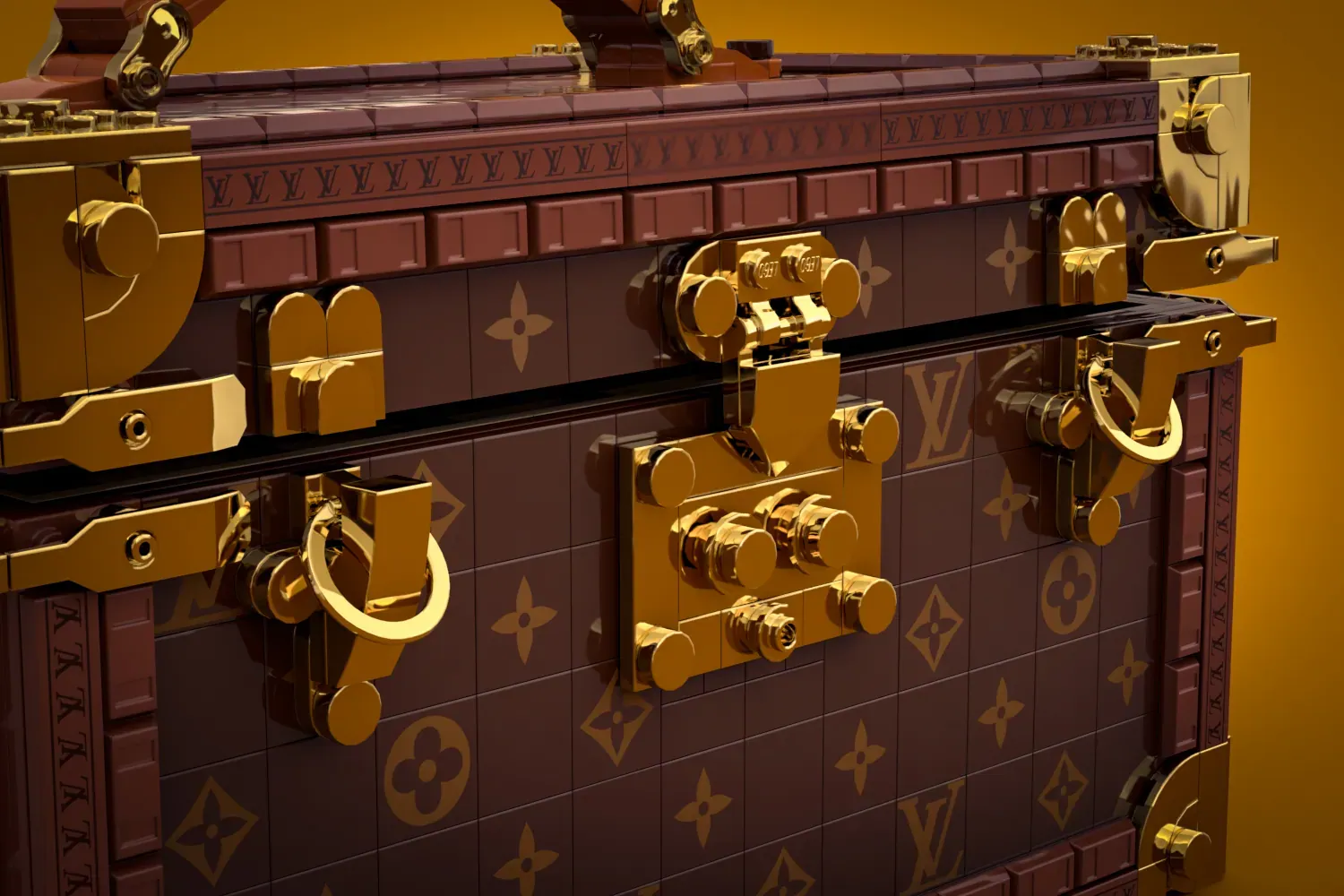 The LEGO® LOUIS VUITTON Train Case has reached 10,000 votes and is under official LEGO® review.