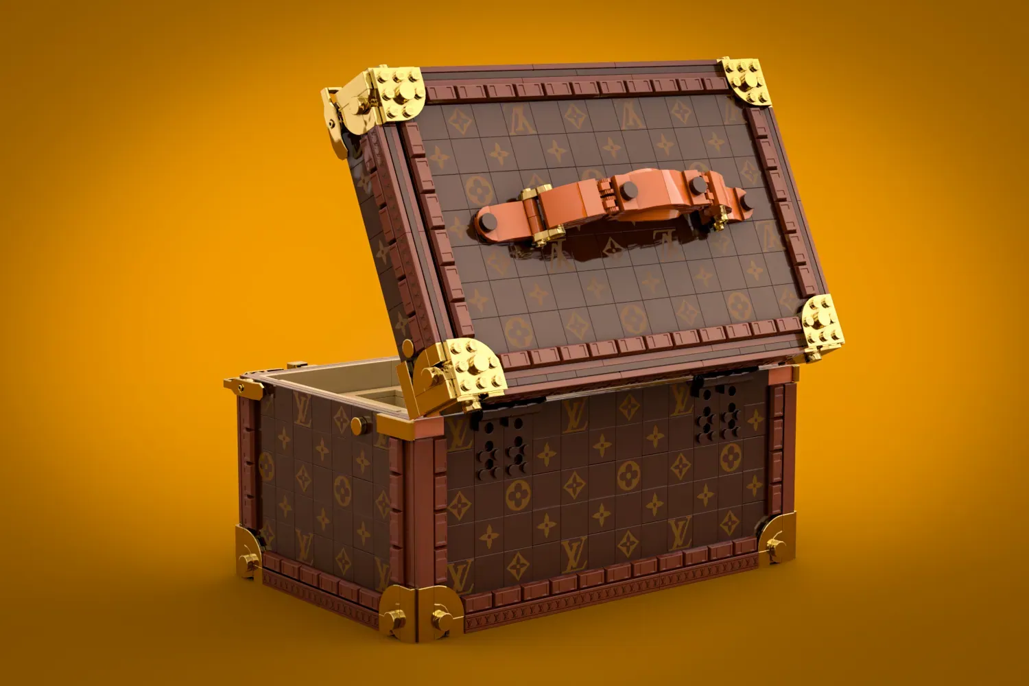 The LEGO® LOUIS VUITTON Train Case has reached 10,000 votes and is under official LEGO® review.