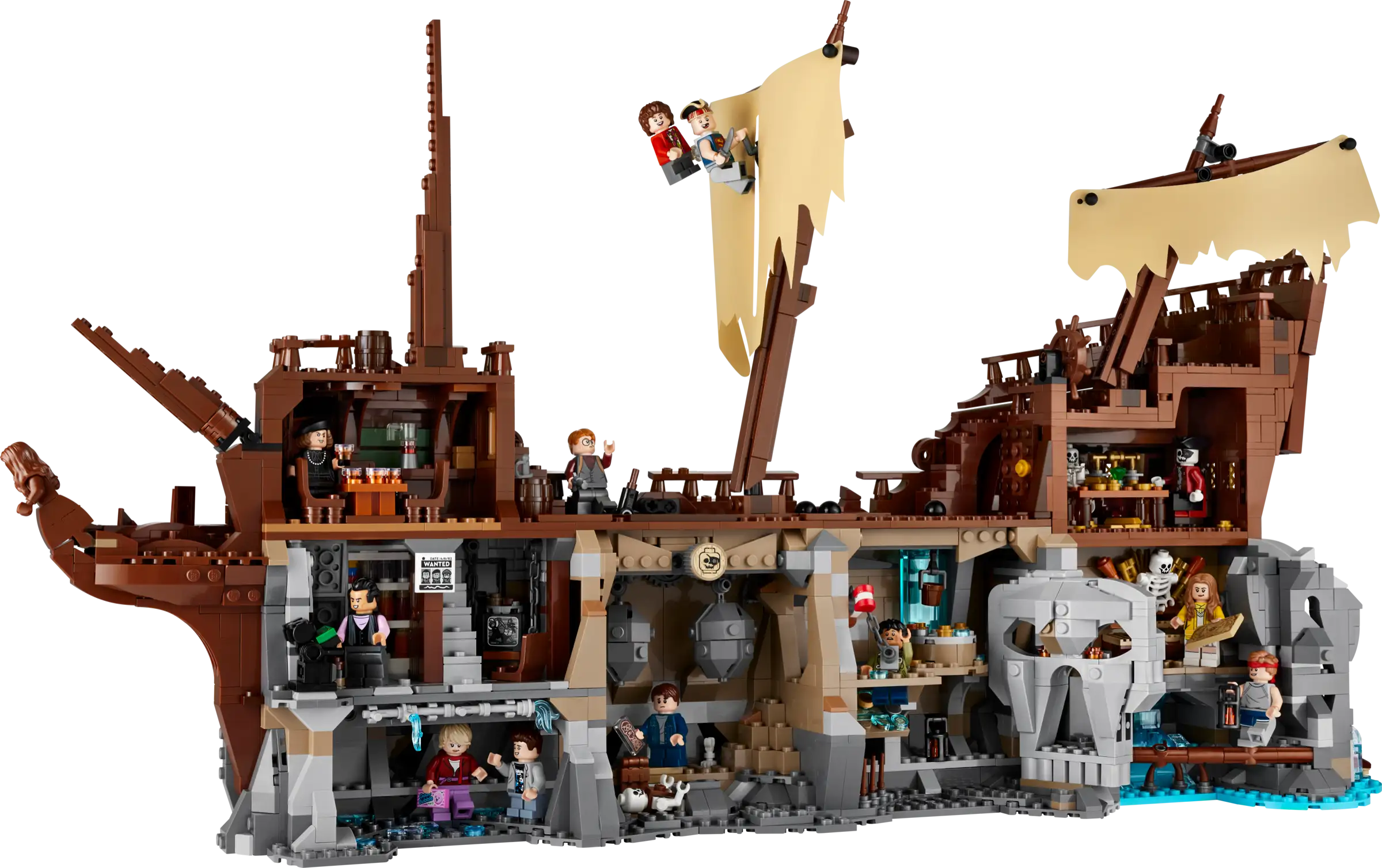 The LEGO® Ideas 21363 The Goonies set captures iconic movie scenes in 2,912 pieces.