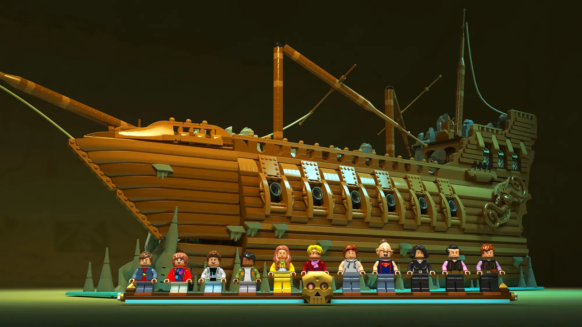 The LEGO® Ideas 21363 The Goonies set captures iconic movie scenes in 2,912 pieces.