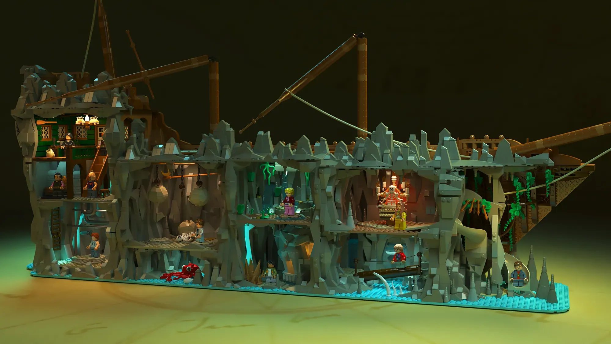 The LEGO® Ideas 21363 The Goonies set captures iconic movie scenes in 2,912 pieces.