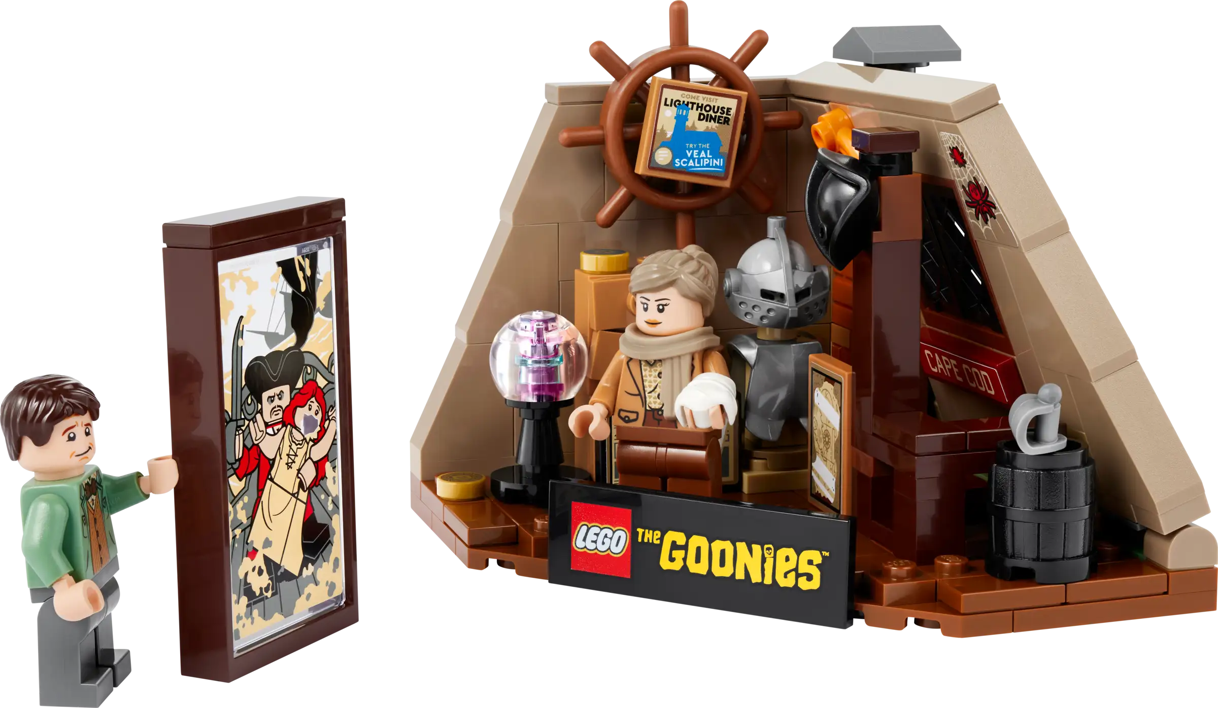 The LEGO® Ideas 21363 The Goonies set captures iconic movie scenes in 2,912 pieces.