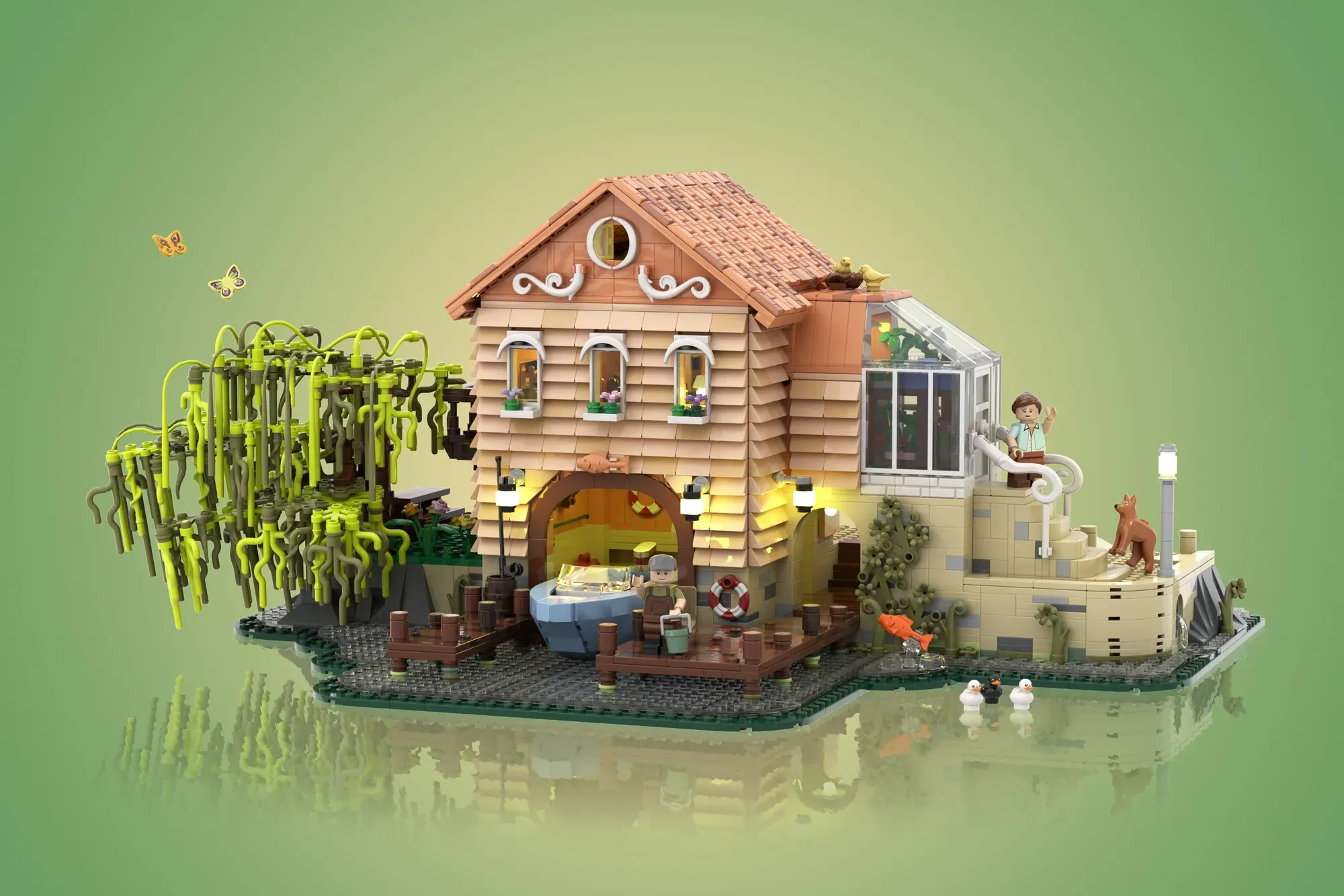 LEGO® Lake House project earns 10,000 votes and enters official review phase.