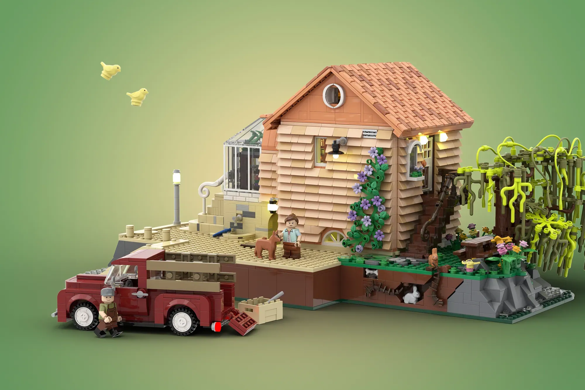 LEGO® Lake House project earns 10,000 votes and enters official review phase.