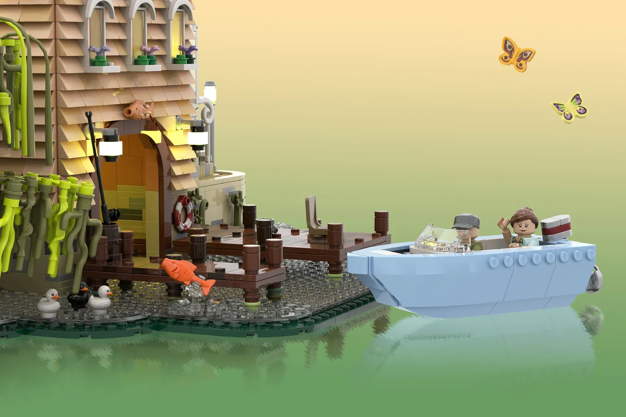 LEGO® Lake House project earns 10,000 votes and enters official review phase.