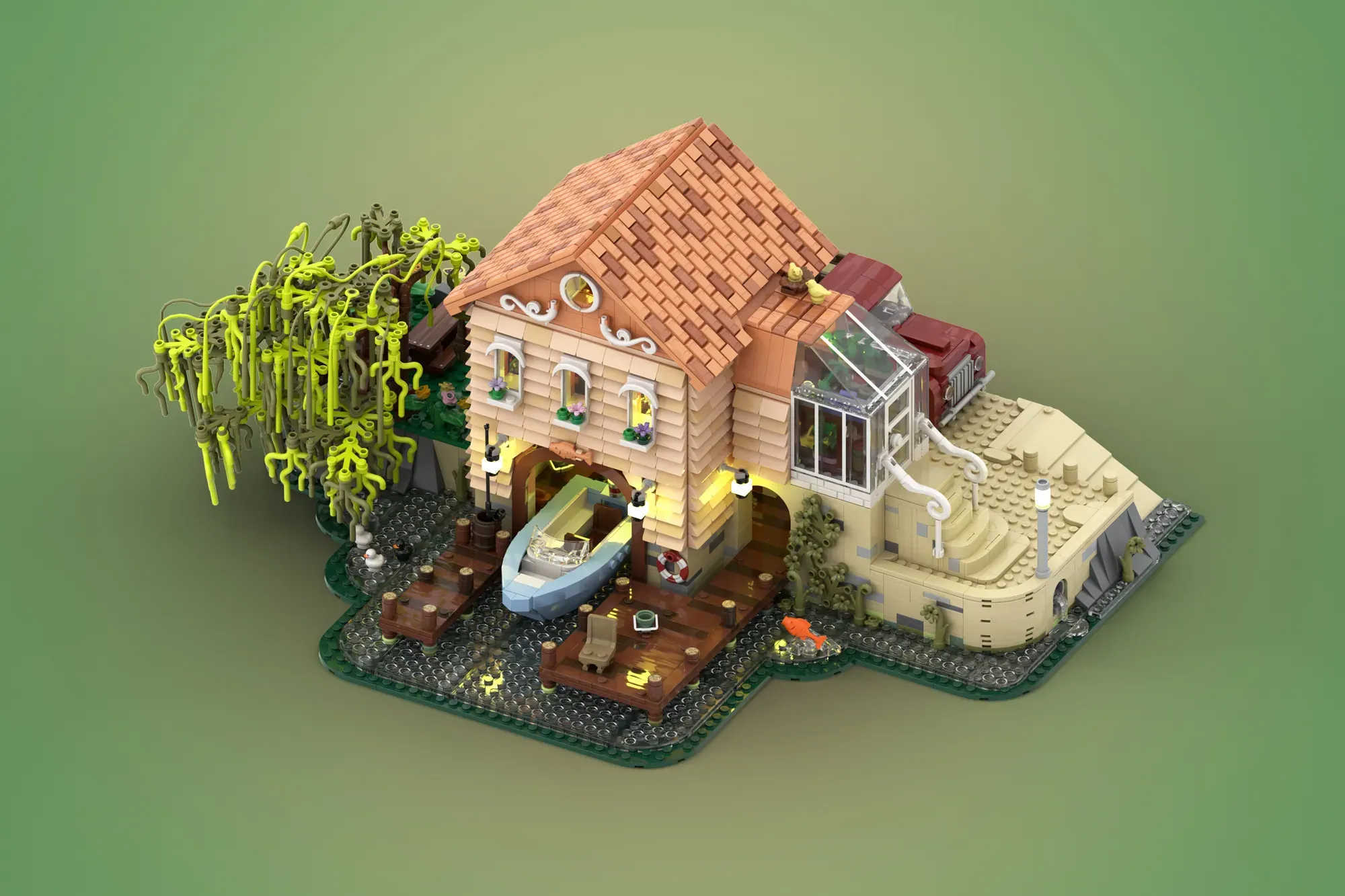 LEGO® Lake House project earns 10,000 votes and enters official review phase.