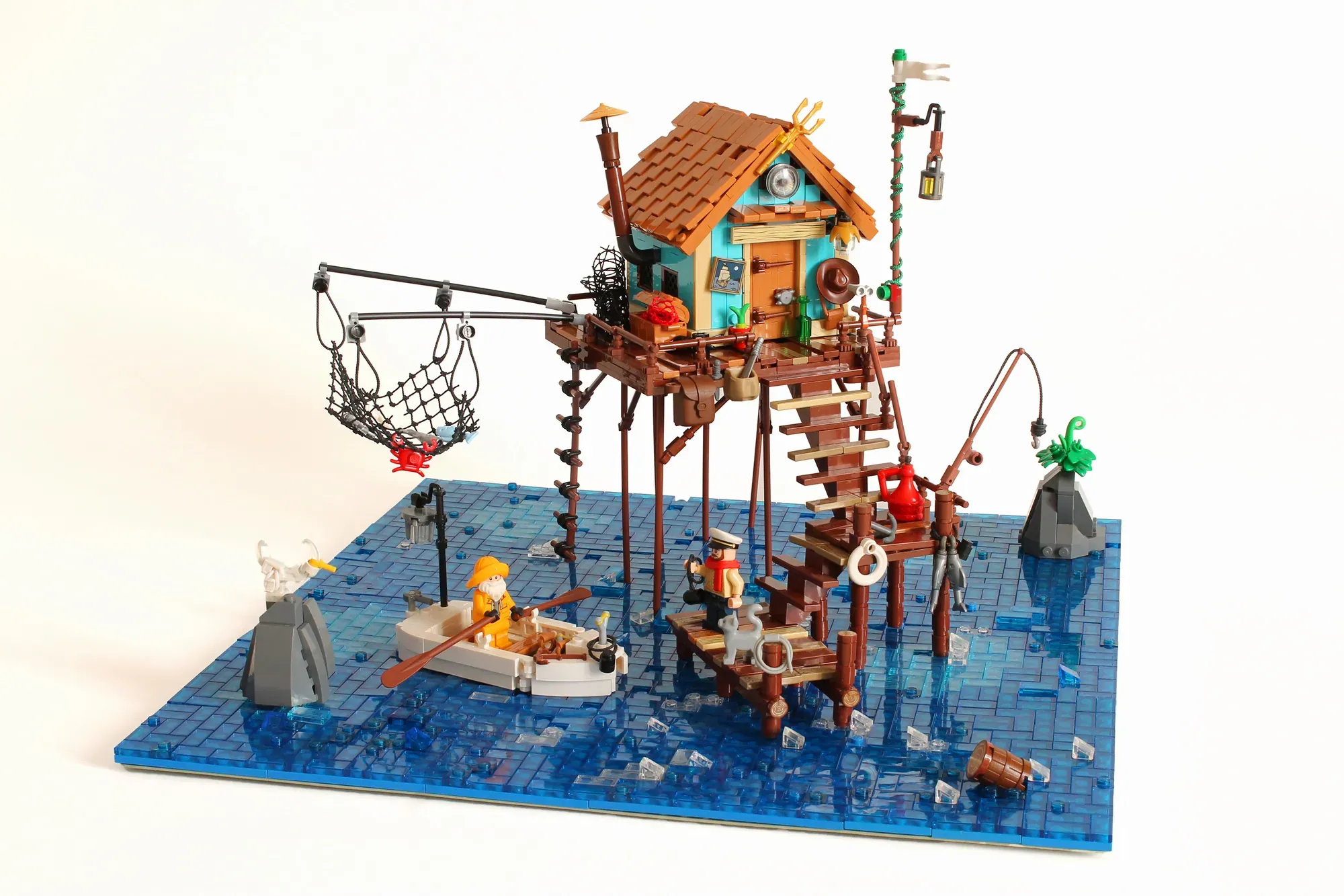 The creator of the LEGO® A-Frame Cabin (21338) returns with a new coastal masterpiece.  The Stilt House celebrates solitude, craftsmanship, and the poetry of the sea.