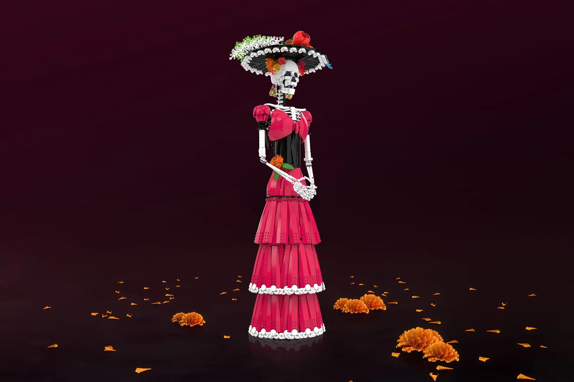 La Catrina LEGO® project by yop1172 reaches 10,000 votes and is officially moving to production.