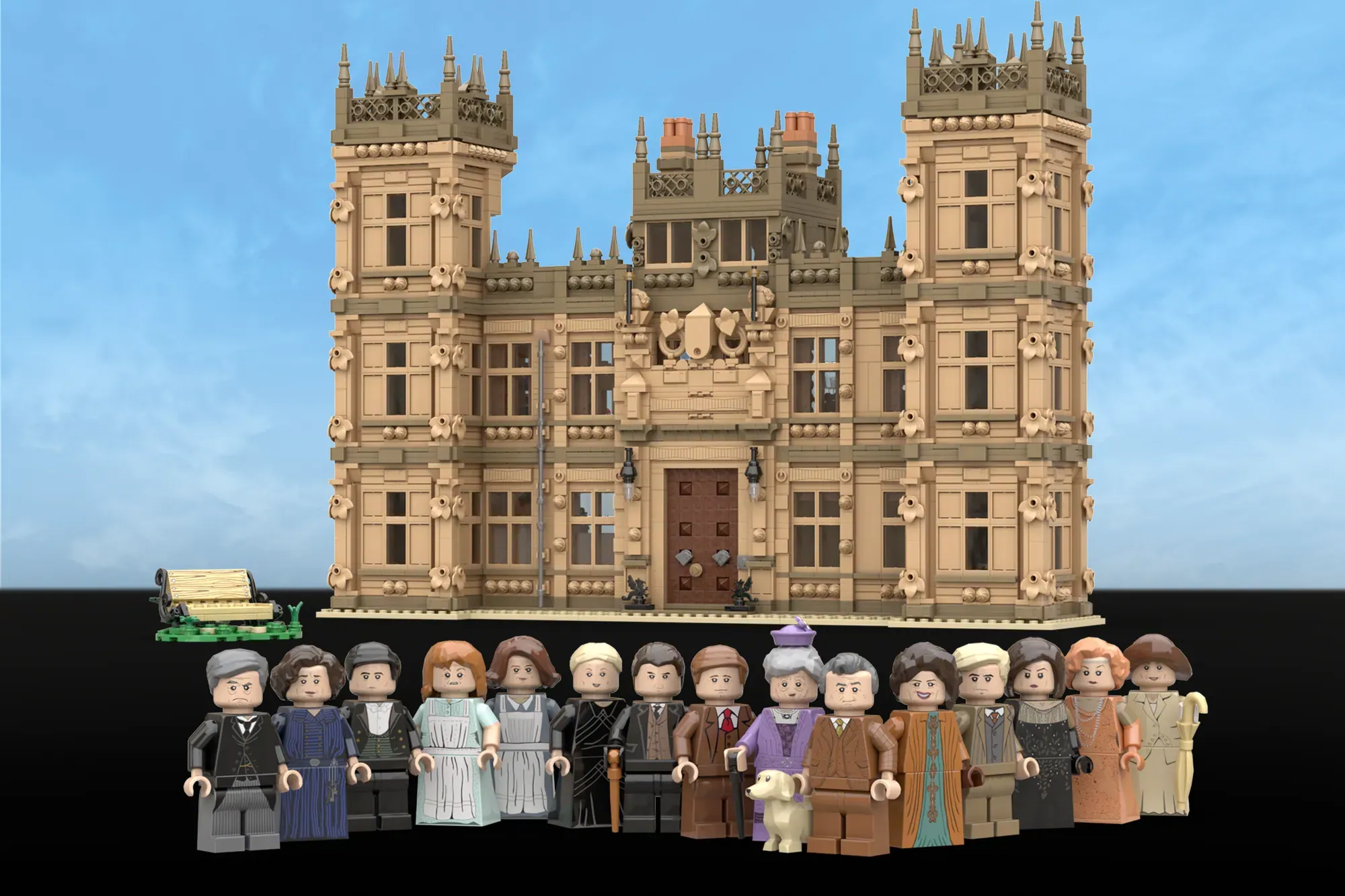 The grand doors of Highclere Castle are opening in LEGO® brick form, as the Downton Abbey project by BRO3 has officially reached the 10,000 supporter milestone and been approved to become an official LEGO® Ideas set