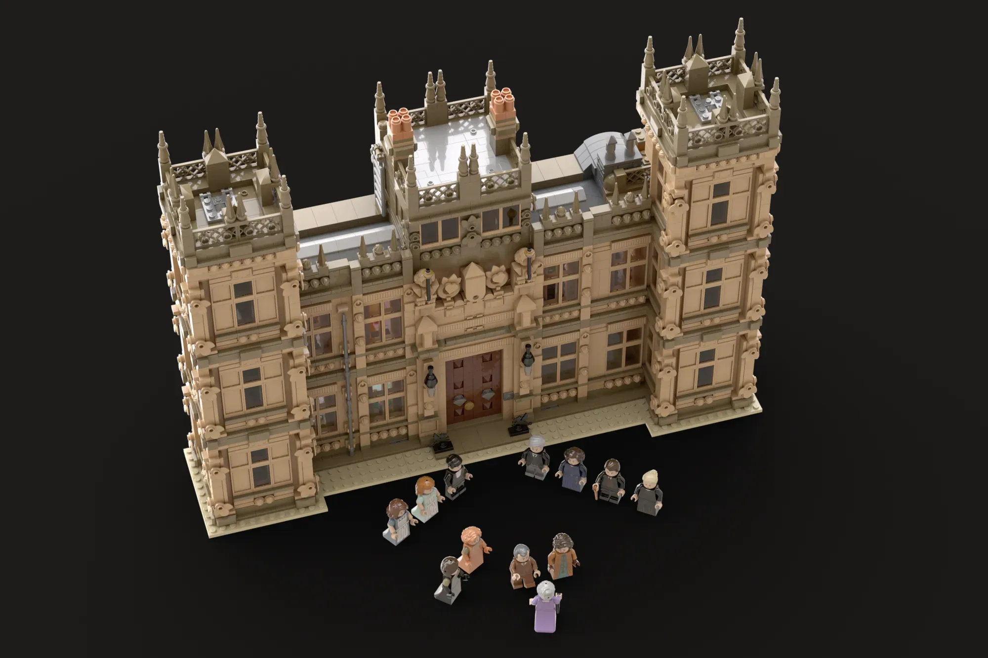 The grand doors of Highclere Castle are opening in LEGO® brick form, as the Downton Abbey project by BRO3 has officially reached the 10,000 supporter milestone and been approved to become an official LEGO® Ideas set