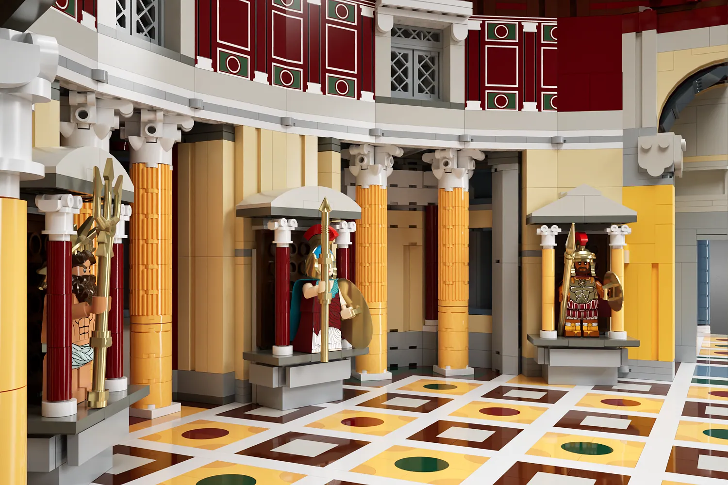 LEGO® Pantheon 124 AD Reaches 10,000 Votes. The Temple of the Gods Awaits LEGO Review — detail view