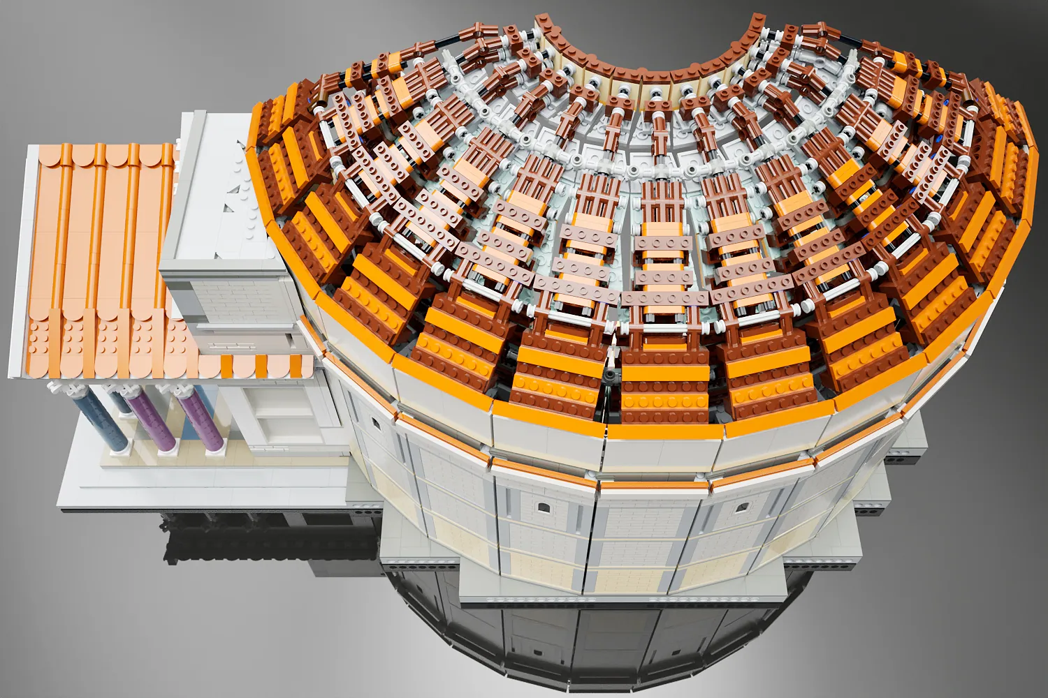 LEGO® Pantheon 124 AD Reaches 10,000 Votes. The Temple of the Gods Awaits LEGO Review — finished model