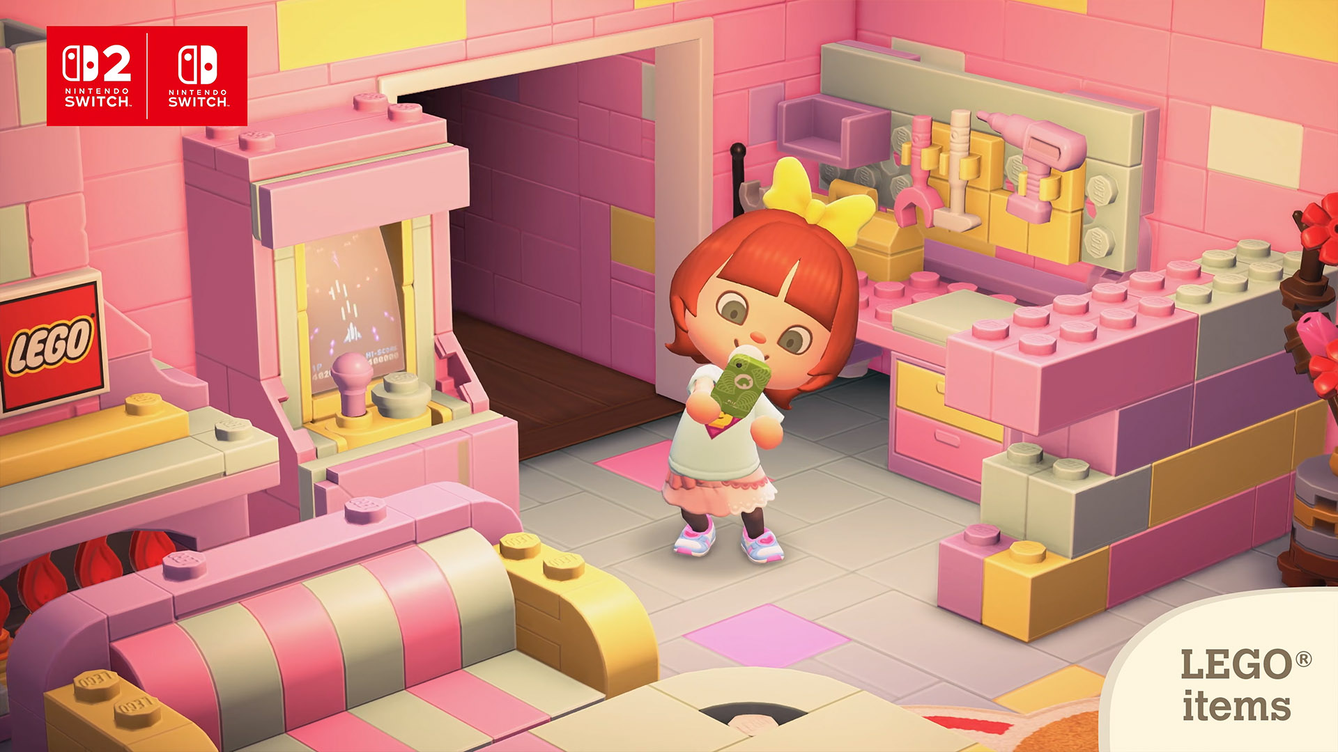 LEGO decor and clothing arrives in Animal Crossing. New Horizons gets a huge 2026 update — side view