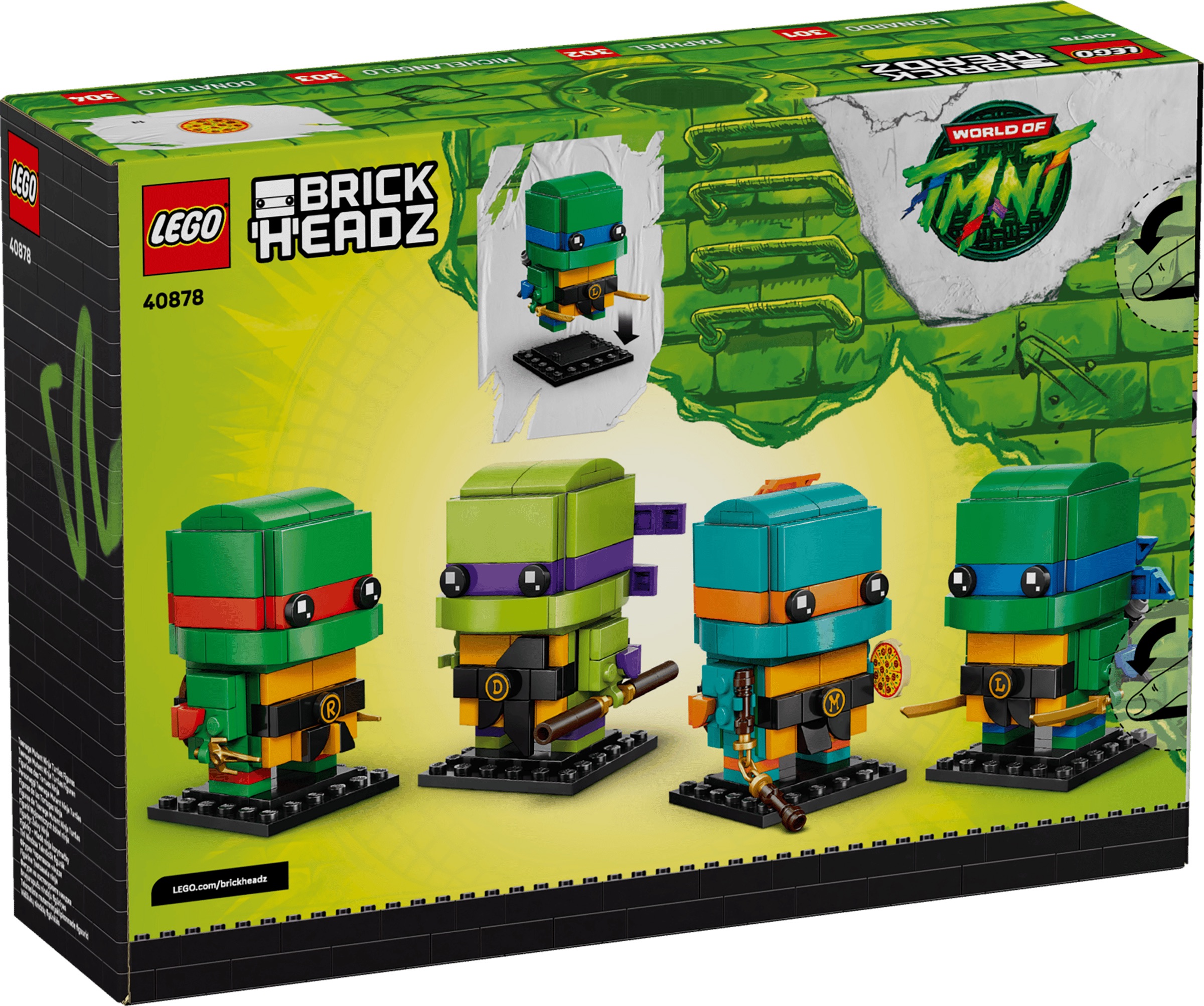 Teenage Mutant Ninja Turtles BrickHeadz 2026: All Four Turtles Are Back in LEGO® Form