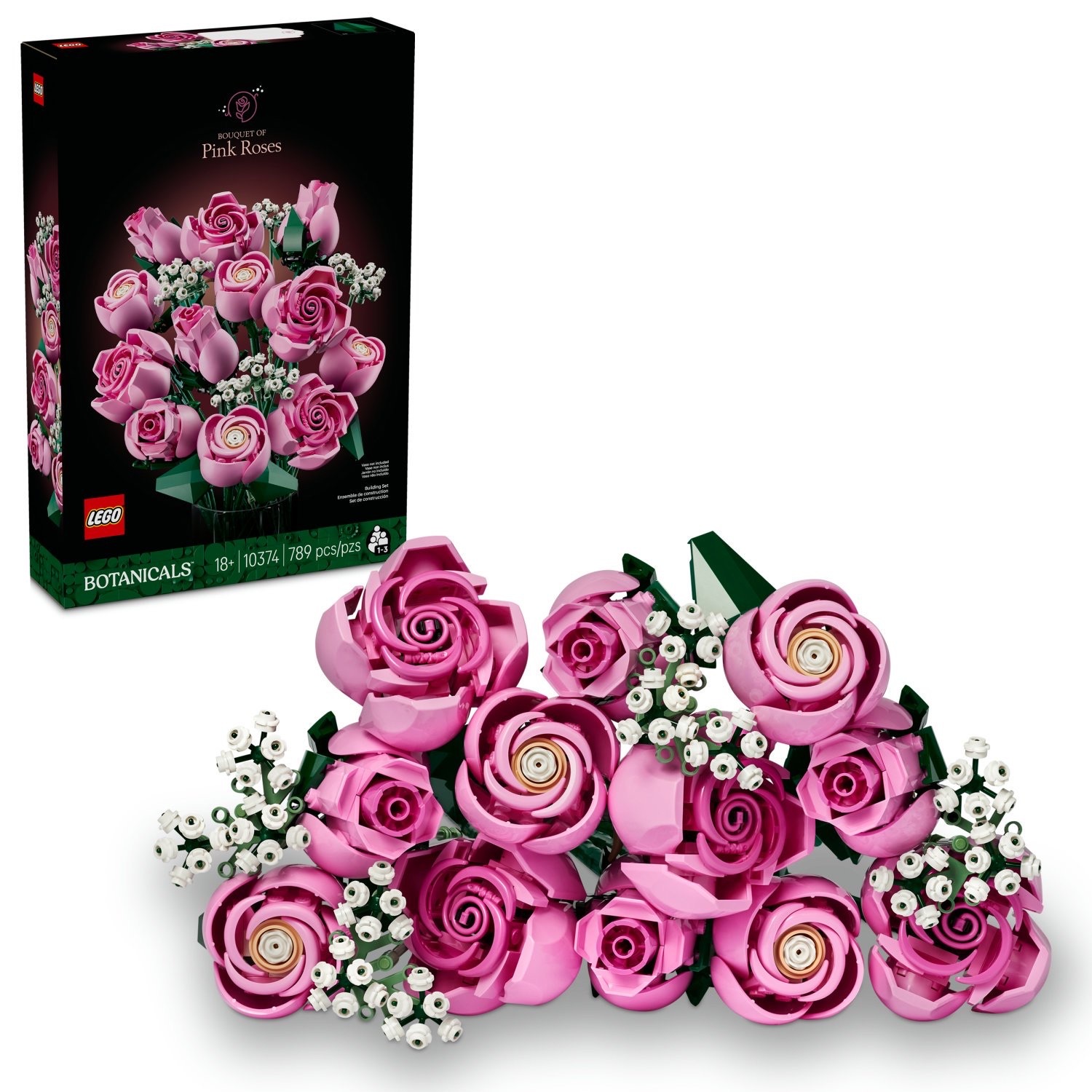 LEGO® Botanicals 10374 Bouquet of Pink Roses: A Blooming Beauty for Your Collection