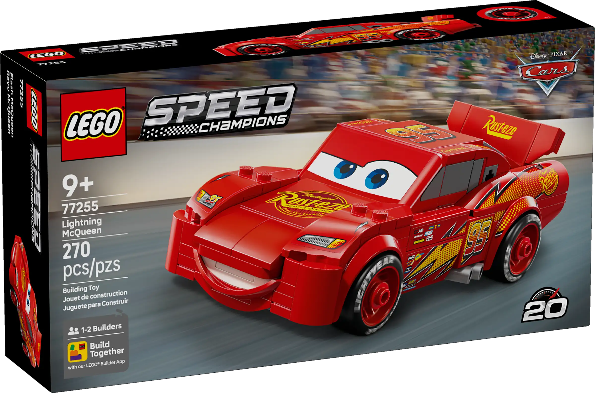 LEGO® Speed Champions 77255 Lightning McQueen: A Pixar Classic Hits the Brick Racetrack in 2026