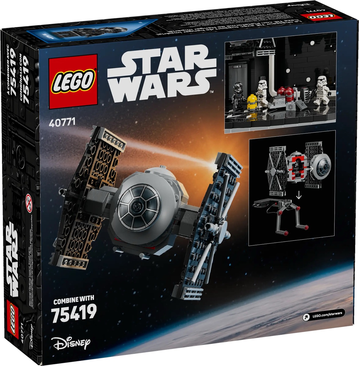 LEGO® Star Wars™ 40771 TIE Fighter with Imperial Hangar Rack: A Closer Look