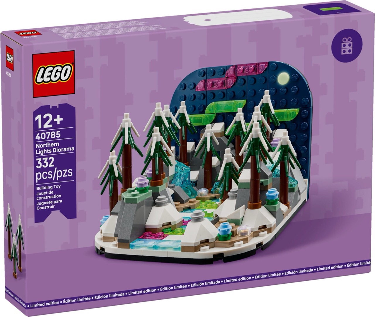 LEGO® 40785 Northern Lights Diorama Brings Aurora Magic to Your Shelf