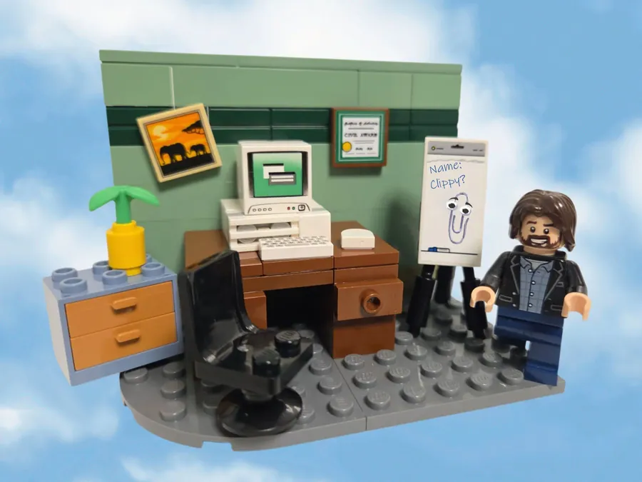 LEGO® Ideas Clippy project reached 10,000 votes and is now under LEGO® review.