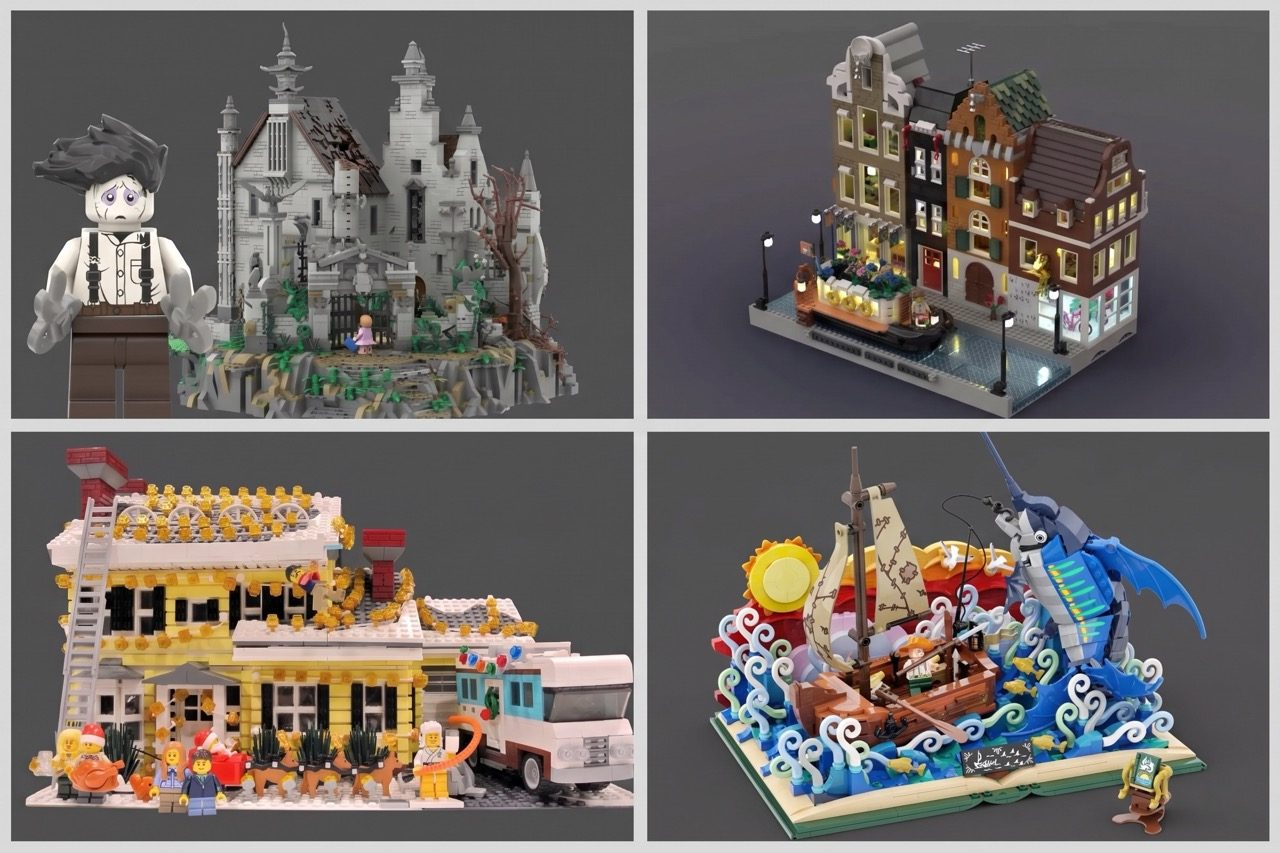 LEGO® Ideas Second 2025 Review Results: Edward Scissorhands, Amsterdam Canal Houses, National Lampoon's Christmas Vacation and The Old Man and the Sea Are All Go!