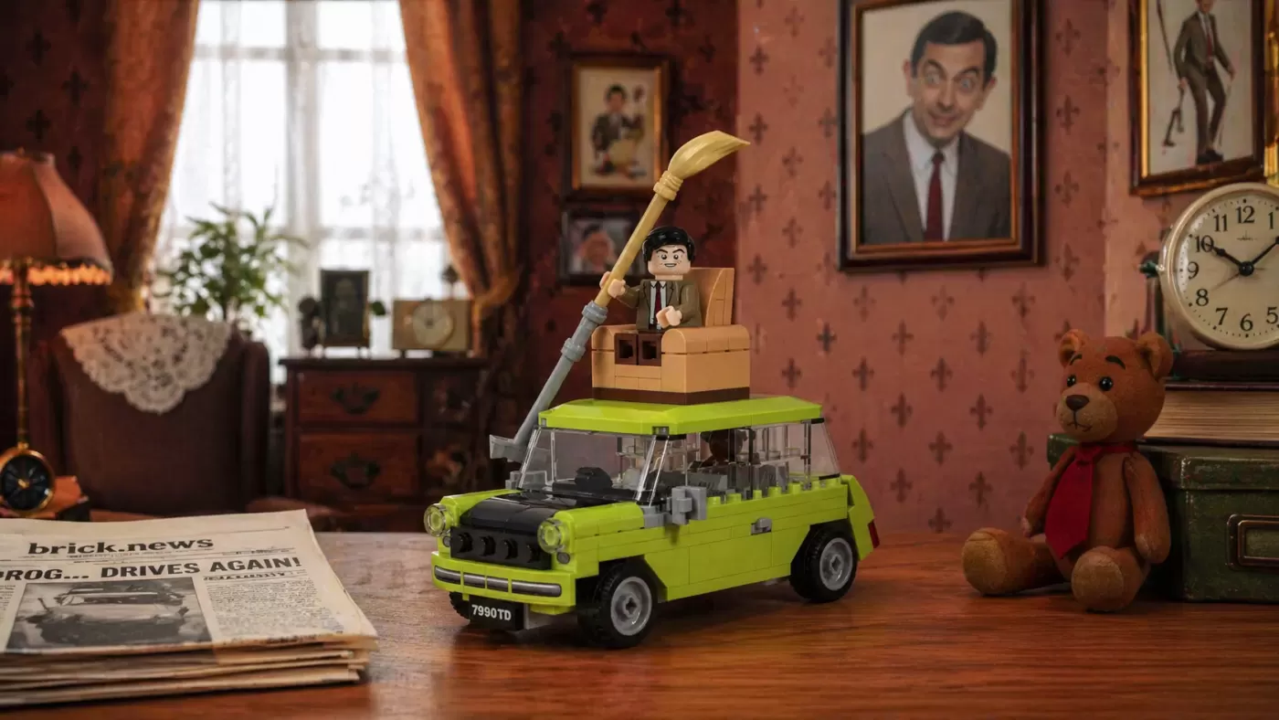 Mr. Bean's Most Famous Mini - The Iconic Car Gets the LEGO® Treatment