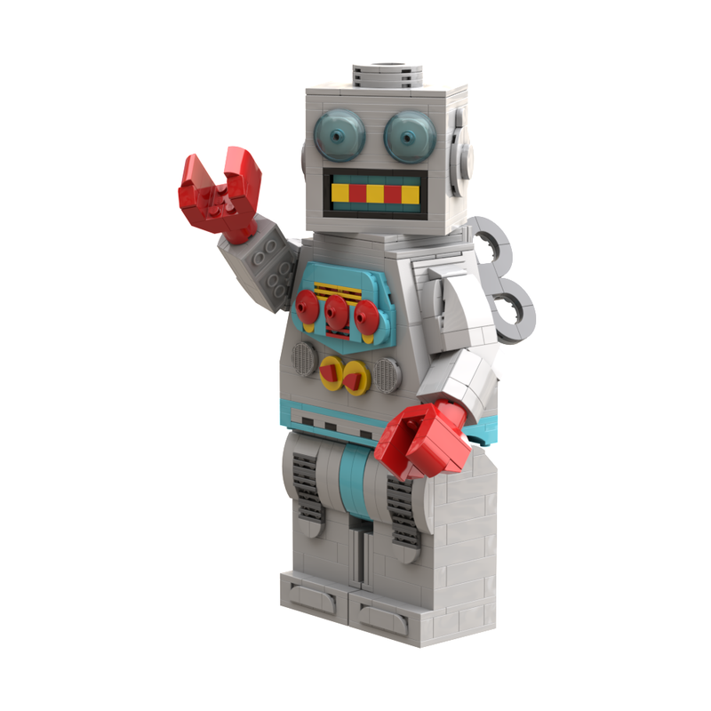 Up-Scaled Clockwork Robot LEGO® MOC by brickfolk