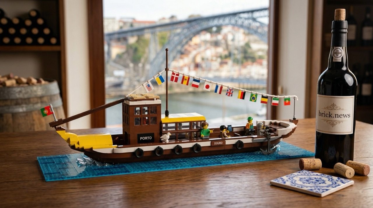 LEGO® Ideas Rabelo Boat Brings Portuguese Maritime Heritage to Life