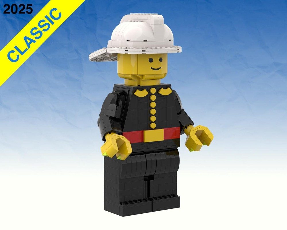 Upscaled Classic Firefighter LEGO® MOC by ClassicSpaceEnjoyer