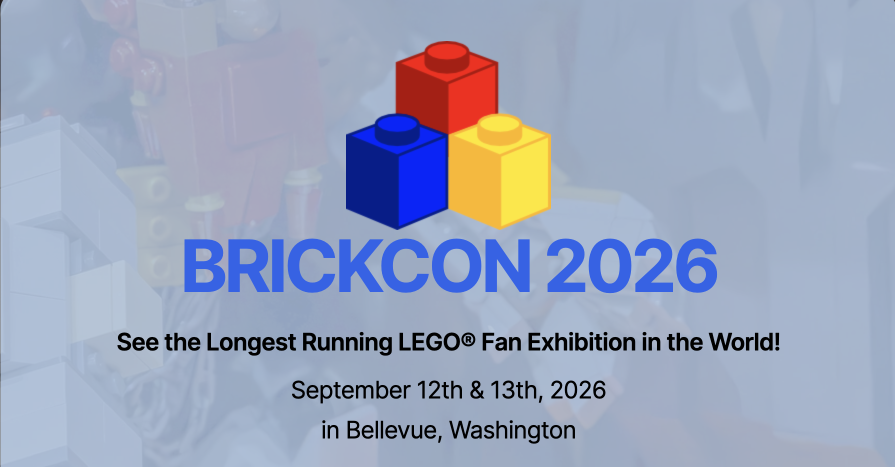 BrickCon 2026 — LEGO convention, Bellevue, United States