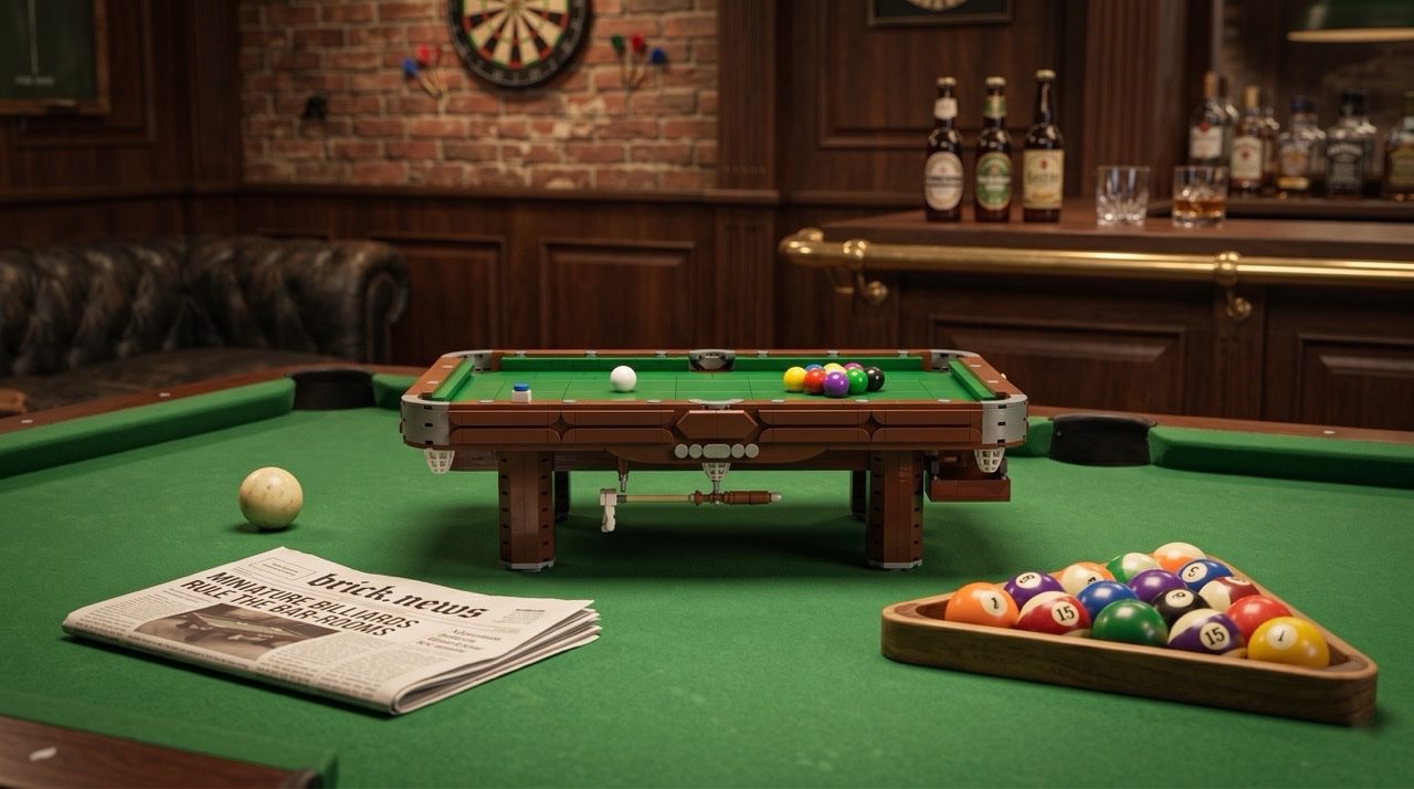 Vintage Billiards Table LEGO® Ideas Project Reaches 10,000 Supporters