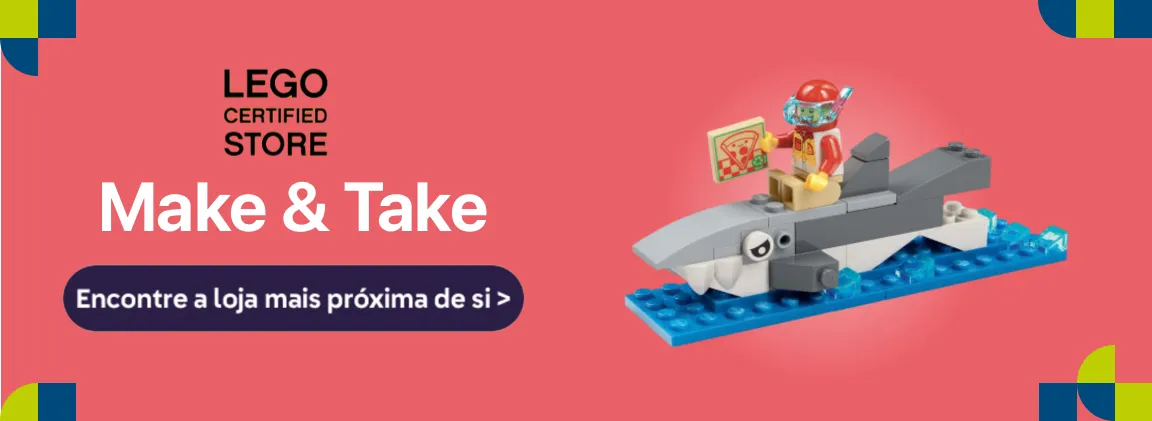 Make & Take LEGO® Entrega Turbo Tubarão
